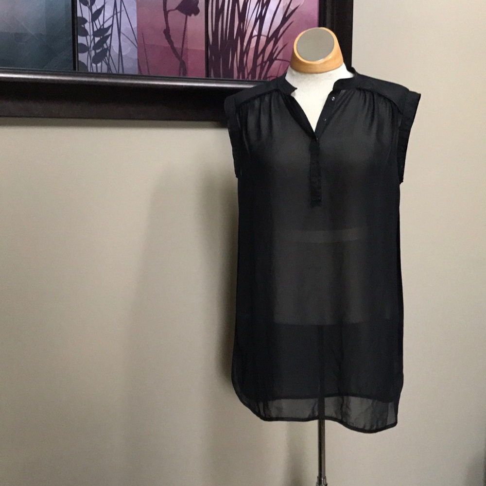 Bundle only item//sheer black blouse